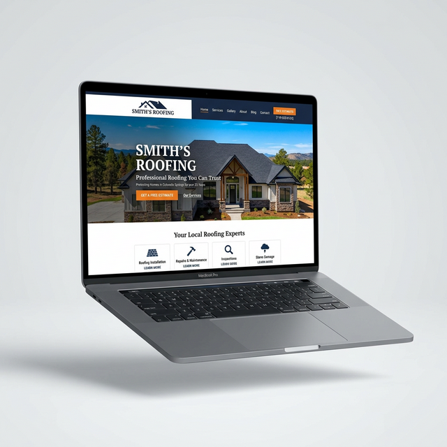 Smith's Roofing &mdash; demo website built by WhiteLine Digital